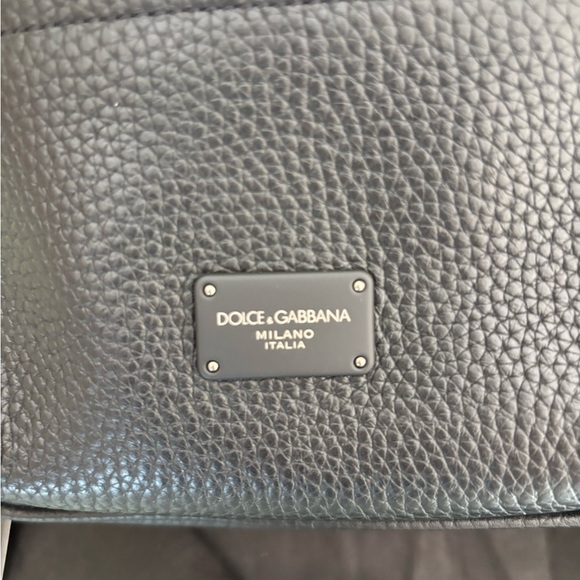 NWT AUTHENTIC DOLCE & GABBANA BLACK CALFSKIN LEATHER LOGO PALERMO BACKPACK BAG main image 7